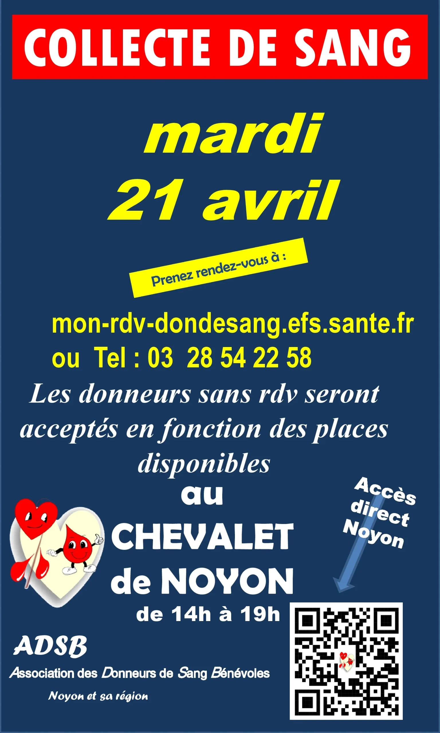 Lire la suite de l'actualité COLLECTE DE SANG