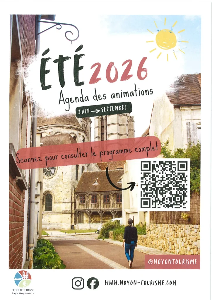 Lire la suite de l'actualité Agenda des animations été 2026 Office de Tourisme PAYS DU NOYONNAIS