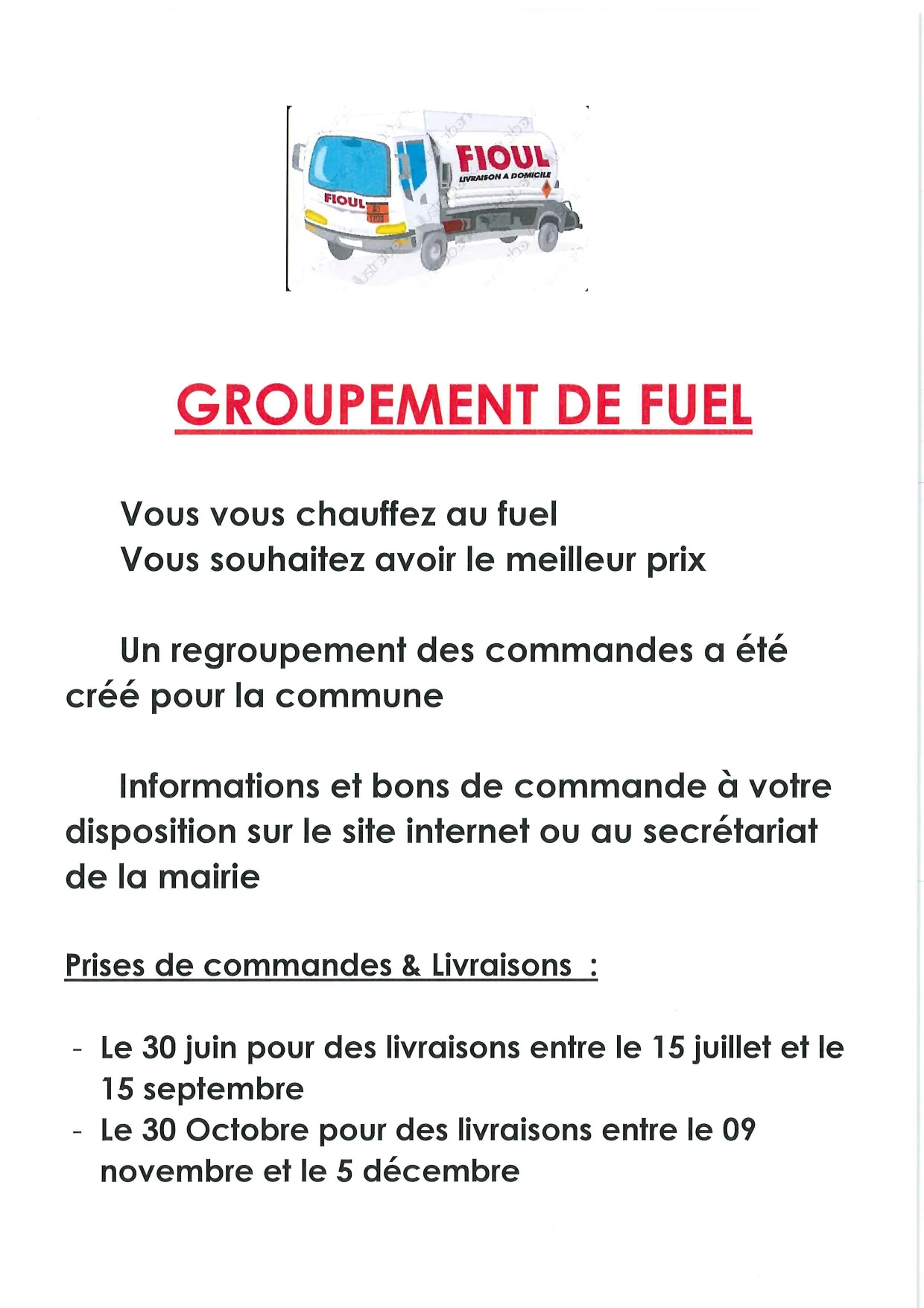 Lire la suite de l'actualité Groupement de fuel