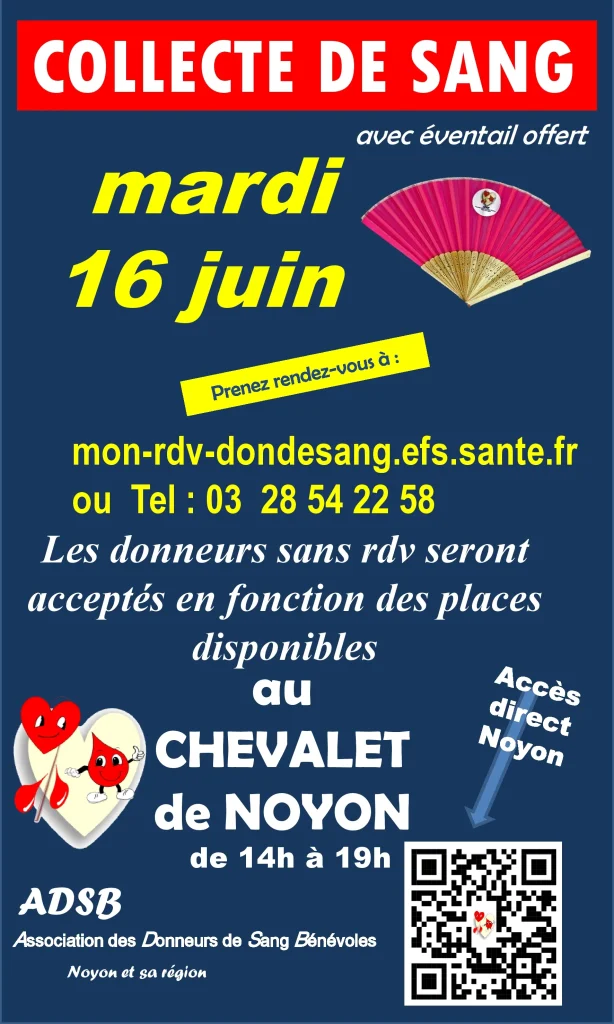 Lire la suite de l'actualité COLLECTE DE SANG