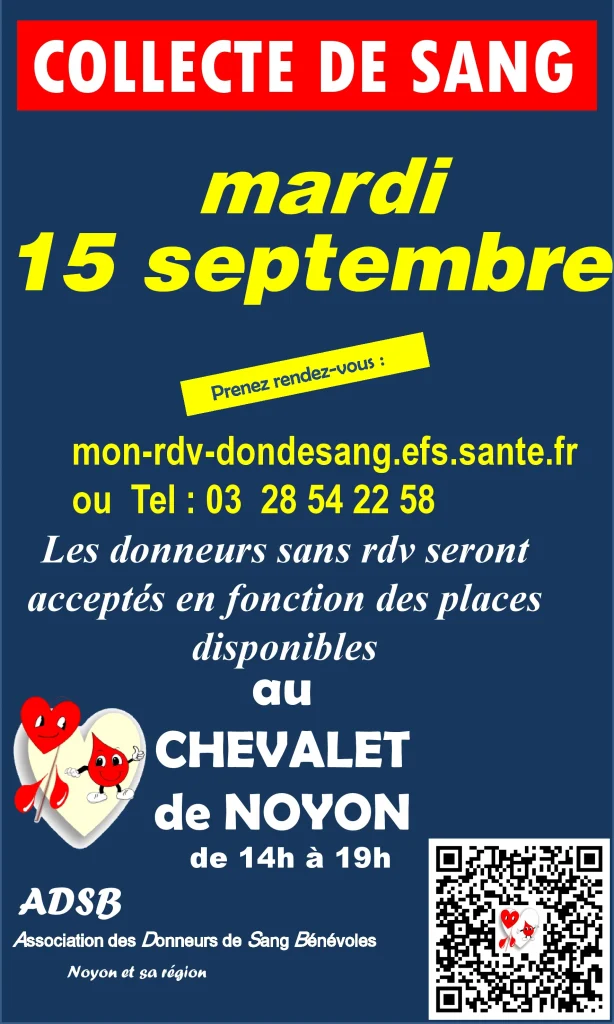 Lire la suite de l'actualité Don de sang